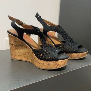 Jelly pop knitted wedge